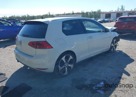 2015 Volkswagen Golf Gti 2.0T S 2-Door z USA, uszkodzony, nr VIN 3VWYT7AU7FM047081